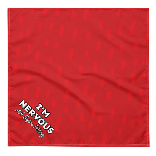 "I'm Nervous" Dog Bandana