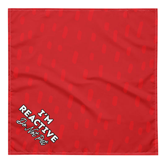 "I'm Reactive" Dog Bandana