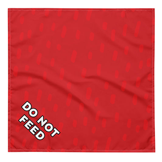 "Do Not Feed" Dog Bandana
