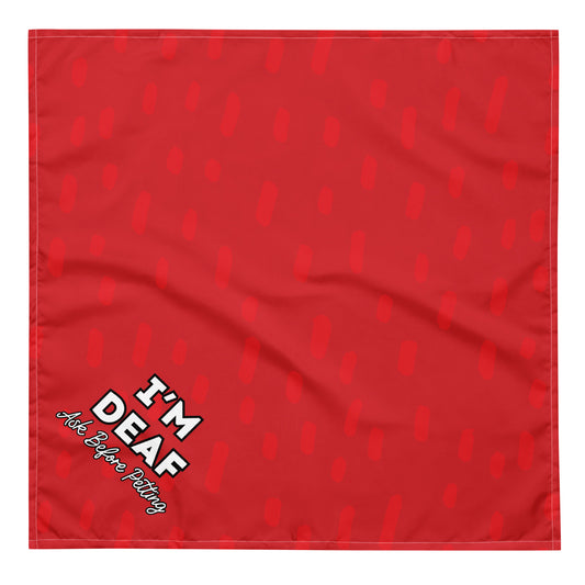 "I'm Deaf" Dog Bandana
