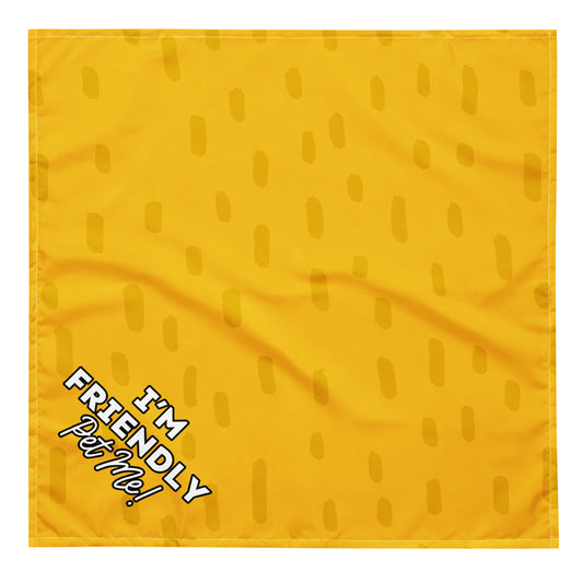 "I'm Friendly" Dog Bandana