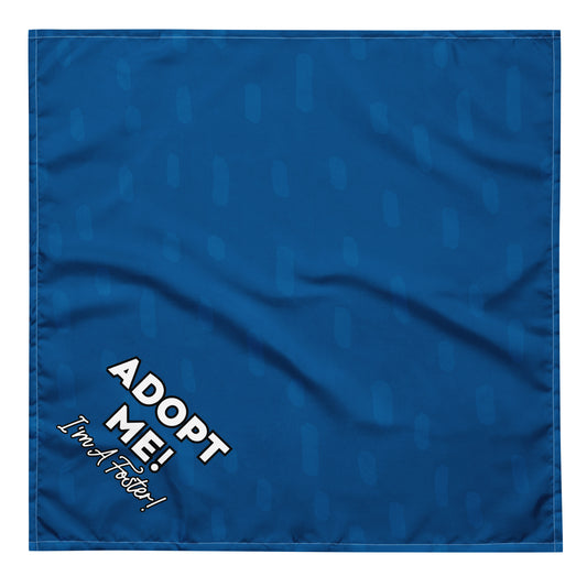 "Adopt Me" Blue Dog Bandana